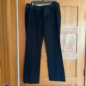 Rebecca Taylor Wide Legged Trousers with Bow Detail